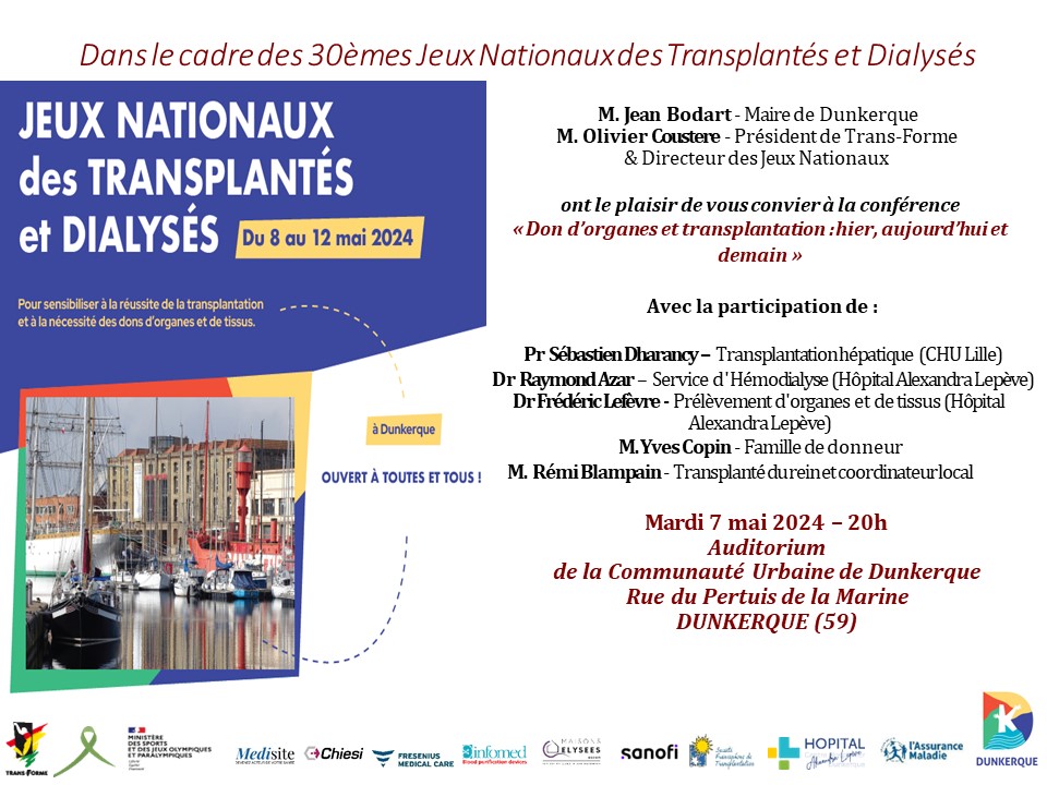 Invitation Conférence Don dorganes et Transplantation 2024 VF